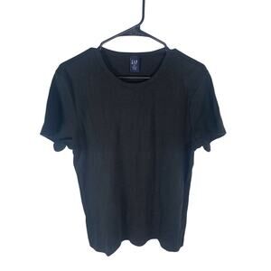 Gap Mens Black Short Sleeve T-Shirt XL 100% Cotton